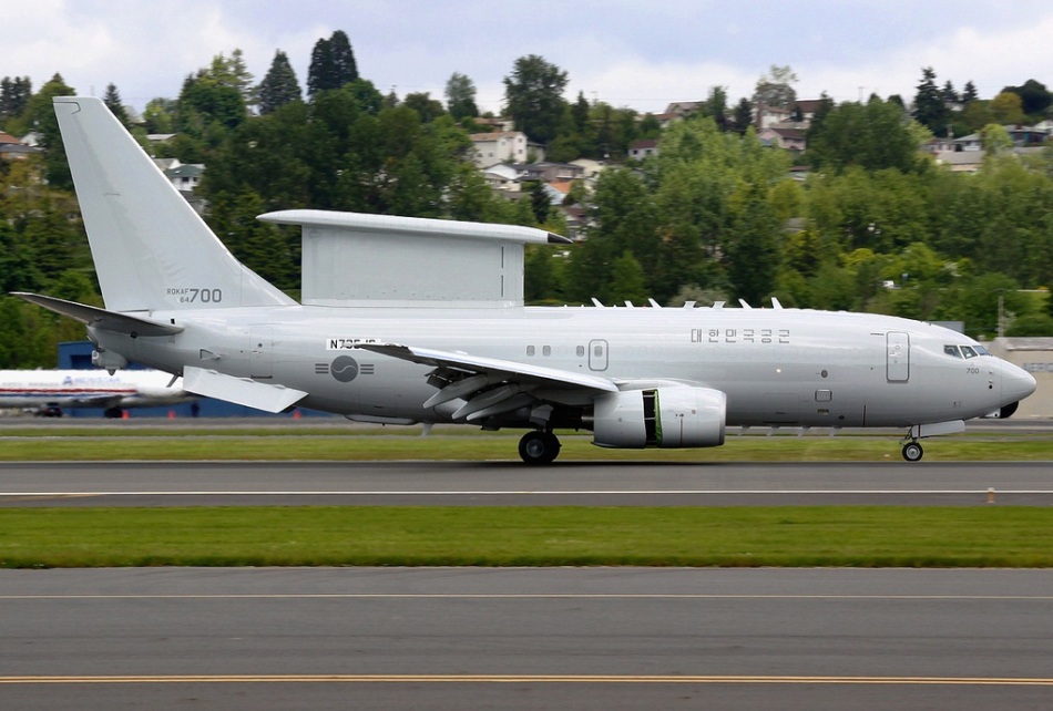 韩国空军获得首架e-737预警机有望9月初执勤_高清图集_新浪网