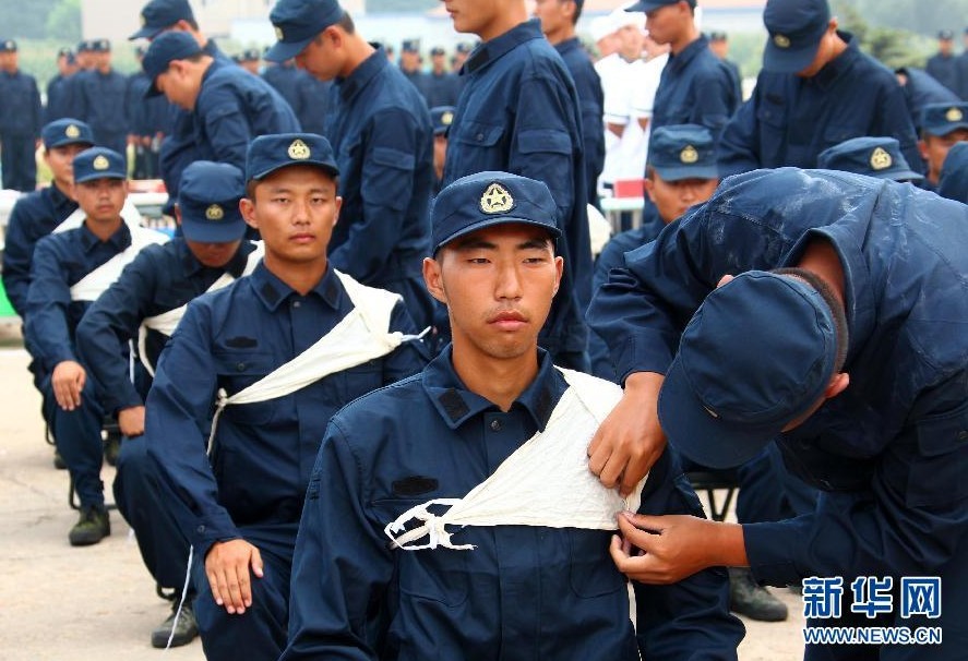 9月8日,海军直招士官快速进入练兵场