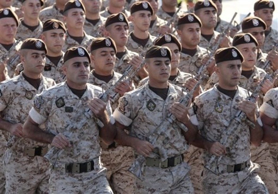 黎巴嫩特种兵参加独立68周年大阅兵
