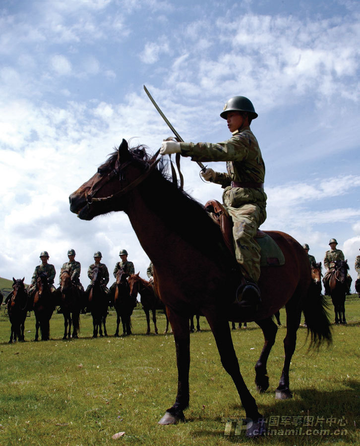 解放军二炮部队骑兵纵马驰骋尽显铁血本色_高清图集_新浪网
