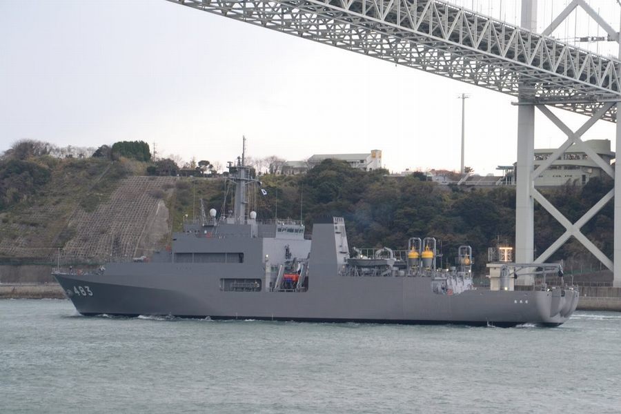 日本海上自卫队最新型4950吨级布雷舰开始海试_高清图集_新浪网