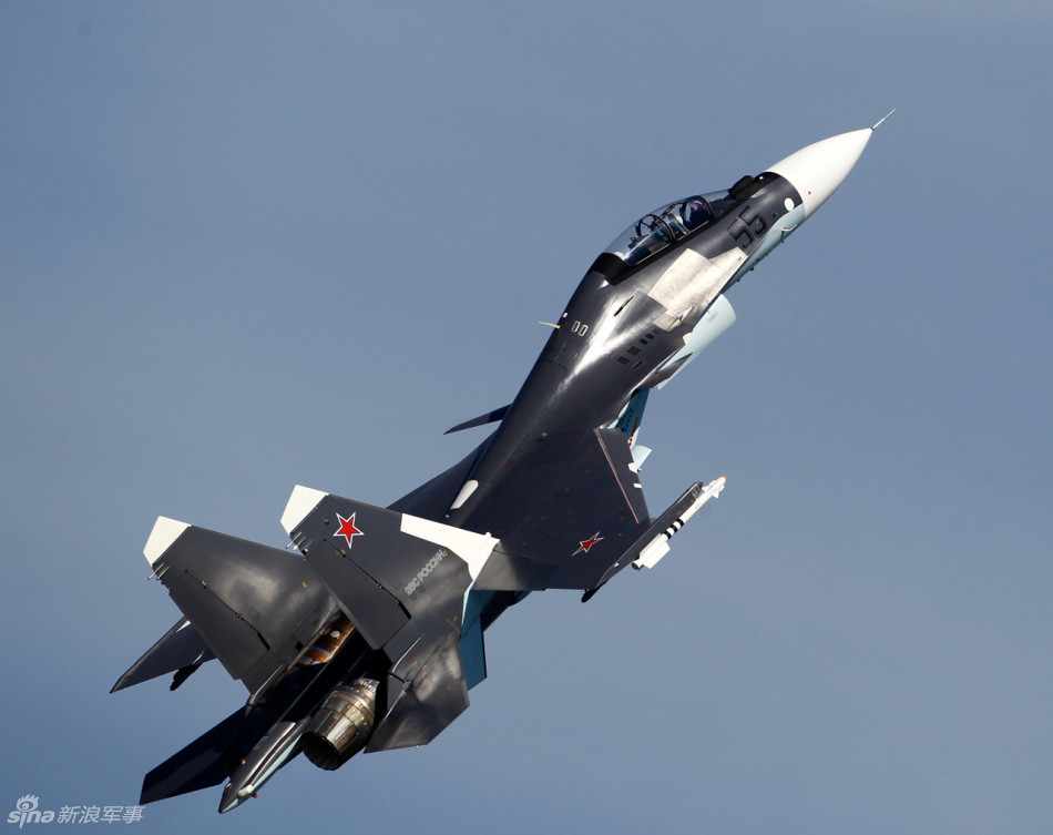 有气势:俄军最新苏-30sm战机挂导弹大仰角爬升_高清图集_新浪网