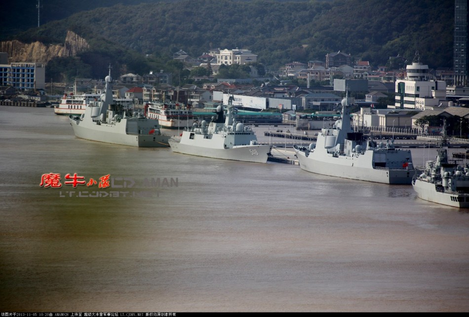 东海舰队舟山军港猛照曝光:已有3艘052c大舰