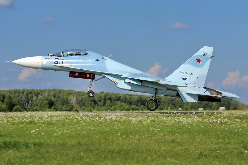 俄军接收4架崭新苏-30m2战机