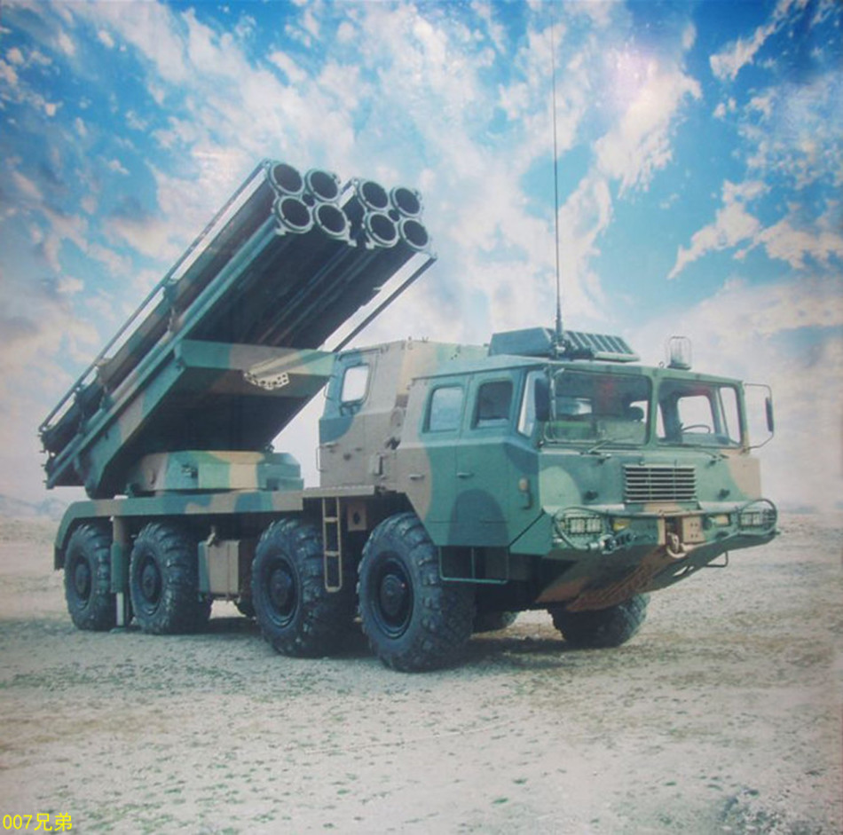 国产ar3型370毫米远程火箭炮疑似装备解放军