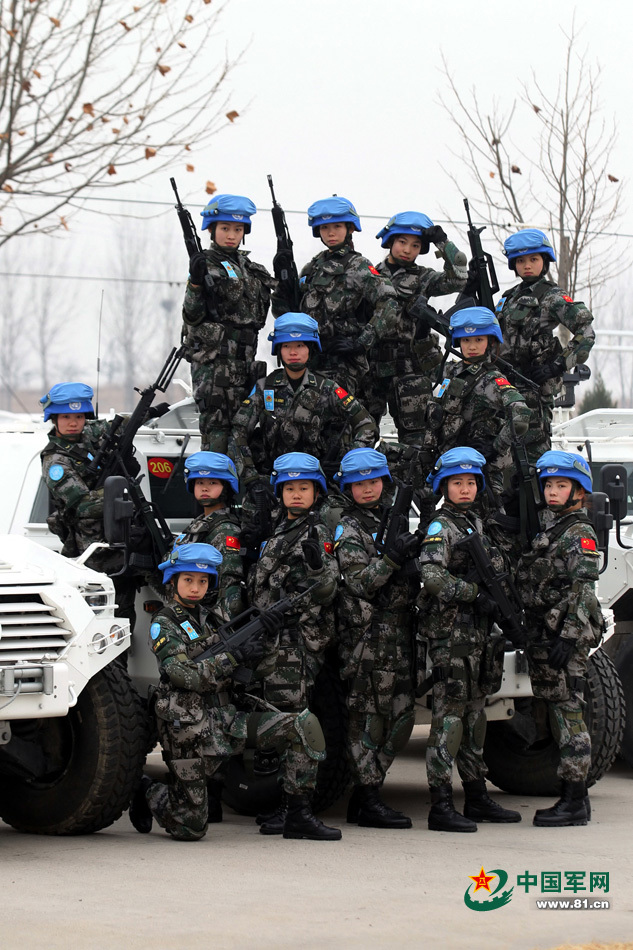 中国维和部队制服图片