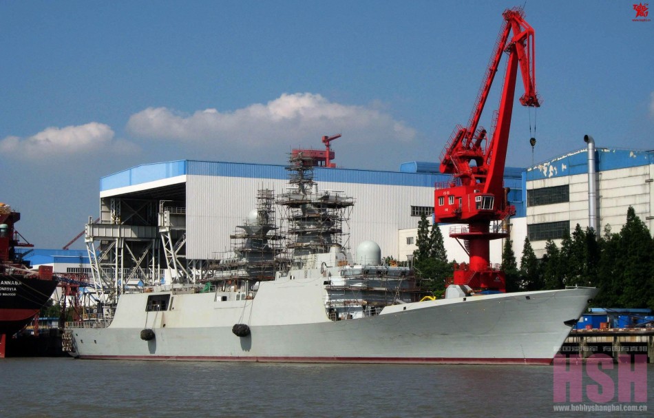 14张图片回顾反潜改型054a护卫舰黄冈号建造