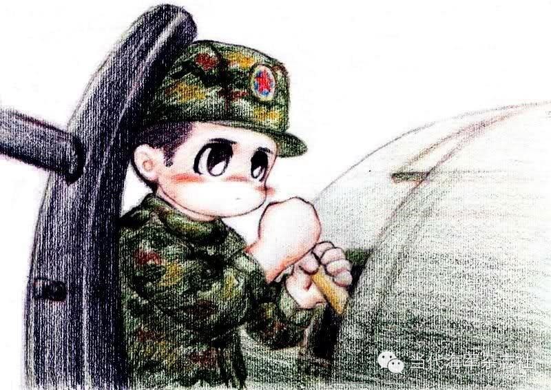 超萌军营彩铅画:各兵种各岗位萌兵全上阵_高清图集_新浪网