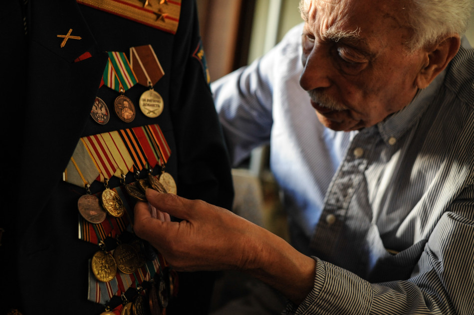 93岁苏联功勋老兵出生在中国哈尔滨