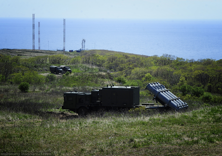 俄军公开驻远东新舞会e远程岸舰导弹训练猛照