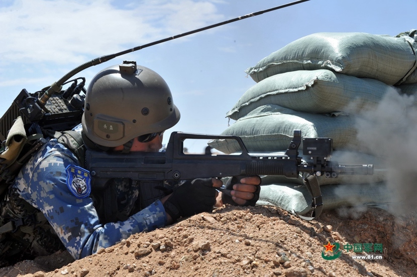 朱日和实兵对抗战:蓝军动用双37高炮平射红军_高清图集_新浪网
