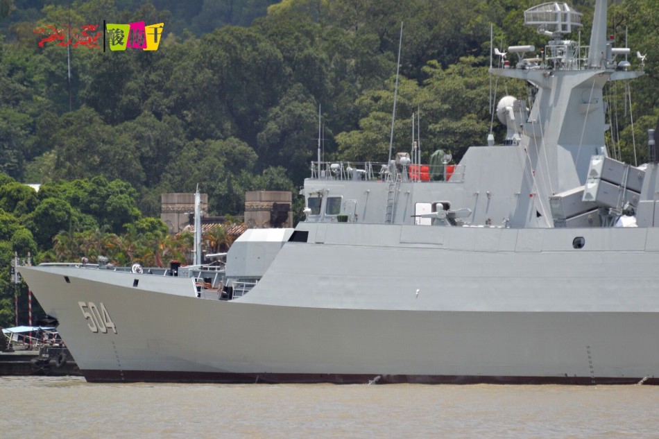 我海军第22艘056级轻护卫舰504宿迁舰新照曝光!