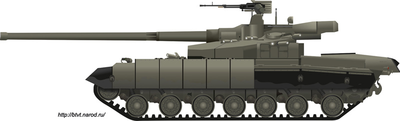 前苏联时期研发的无人炮塔坦克490工程