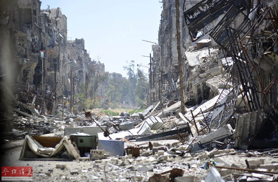 1/ 19叙利亚在经历了多年内战之后,国内的多数城市已沦为废墟.