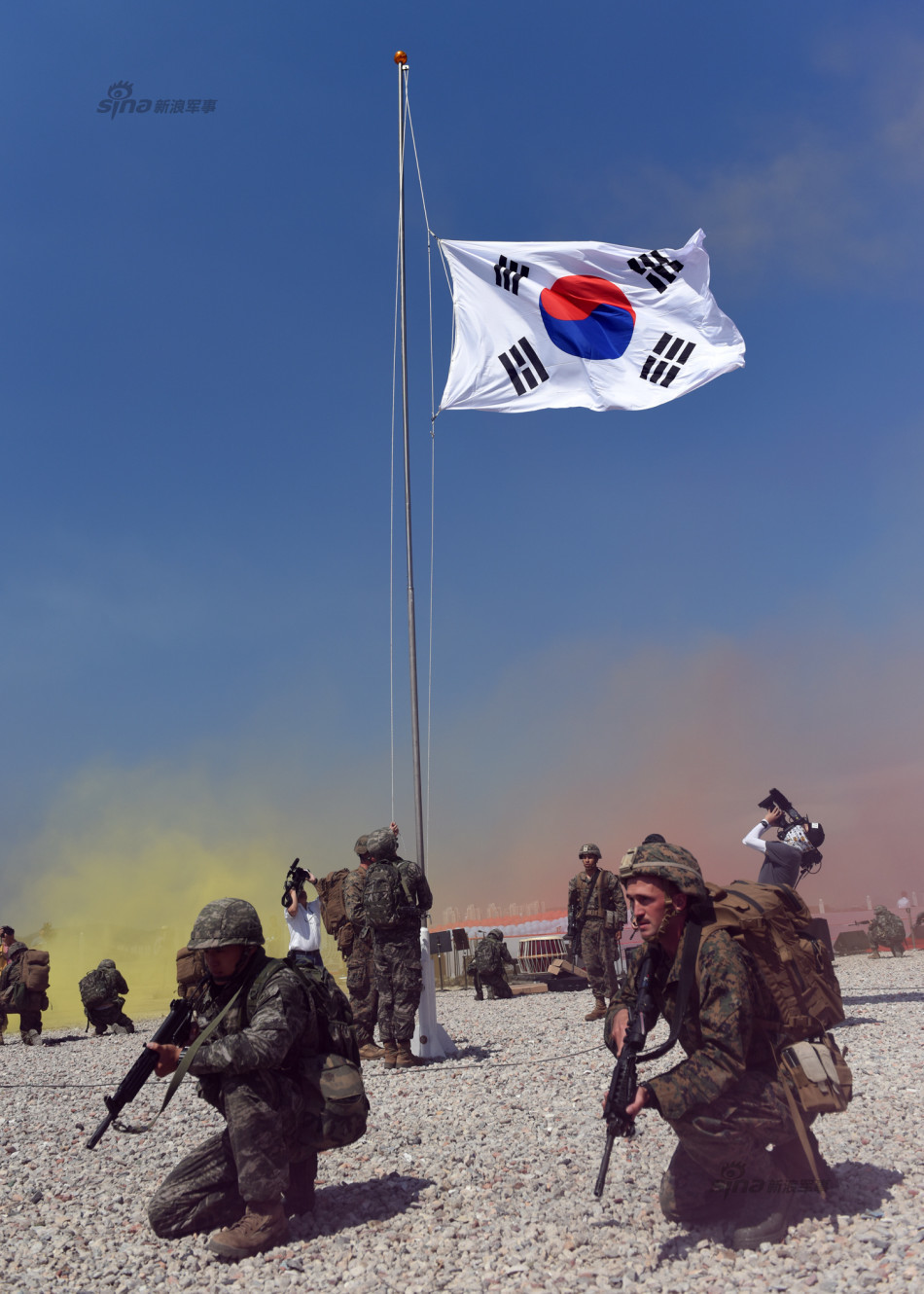 韩美联军重现仁川登陆,独岛号两栖攻击舰最抢眼!