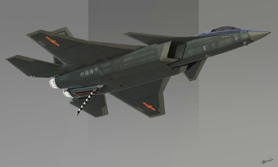 网友设想版中国海军第四代舰载机