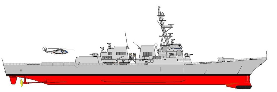 美军第64艘伯克级宙斯盾舰下水 舷号ddg114