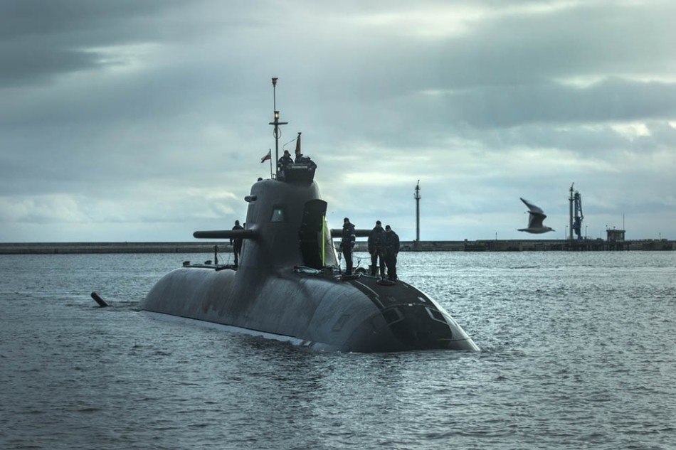 德国海军做工精良212a级常规潜艇u-34号出海