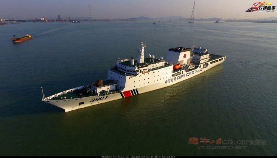 俯拍视角更显威猛:中国海警3901万吨大舰_高清图集_新浪网