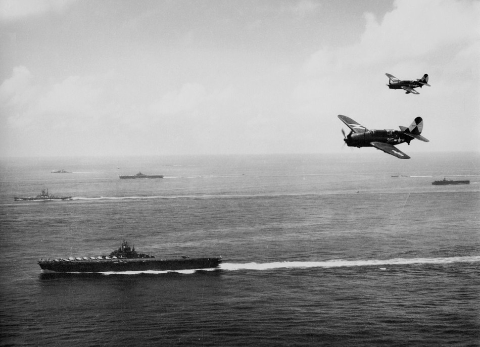 二战美国海军舰队有多强大?密密麻麻望不到边