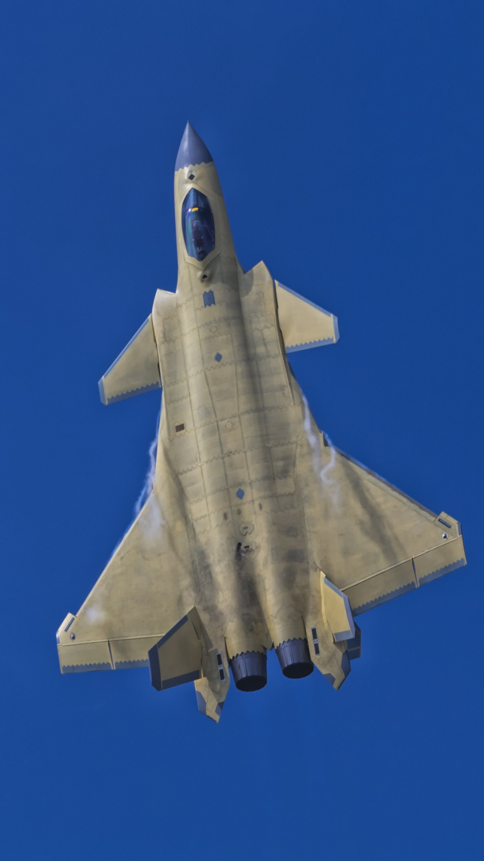 迎国庆手机壁纸!歼20最新高清无码试飞猛图