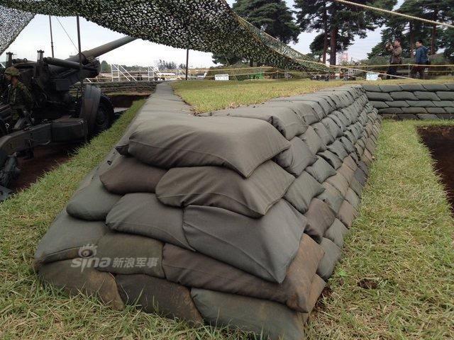 并没有用:日自卫队沙袋堆得好