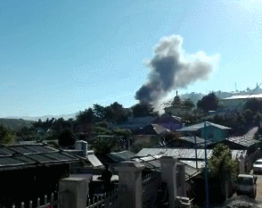 缅甸北部多地激战现场曝光 流弹落入中国境内