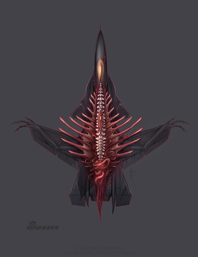 谁给中国的画个!军迷手绘美俄战机变身机械兽