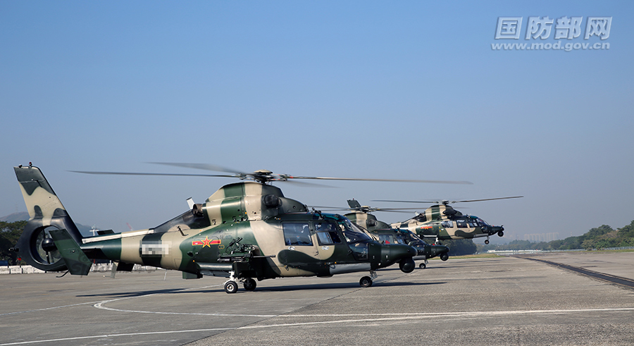 维护香港和平!解放军驻港部队武直9实战化训练