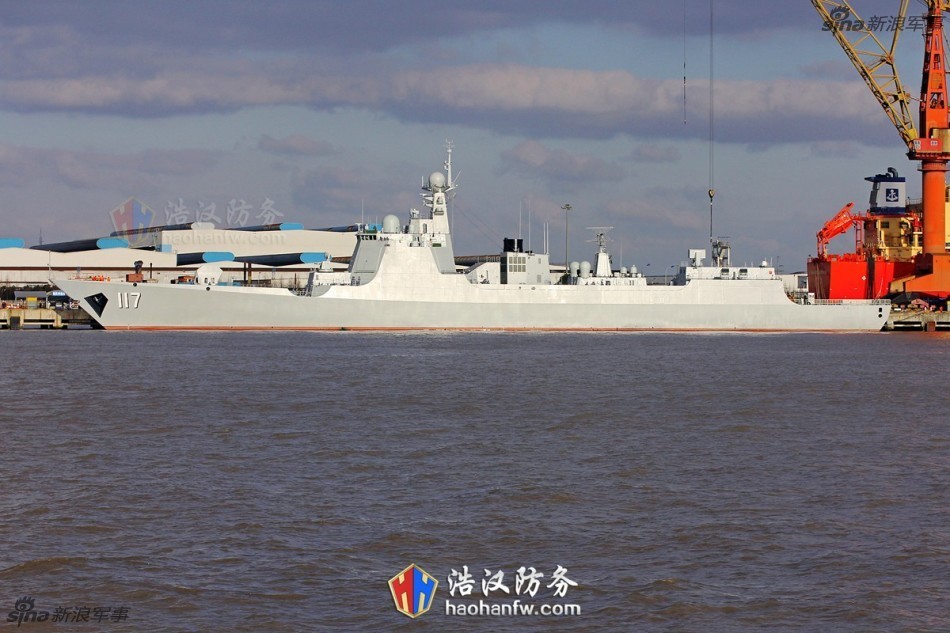新年第一艘大舰117西宁号052d驱逐舰将服役
