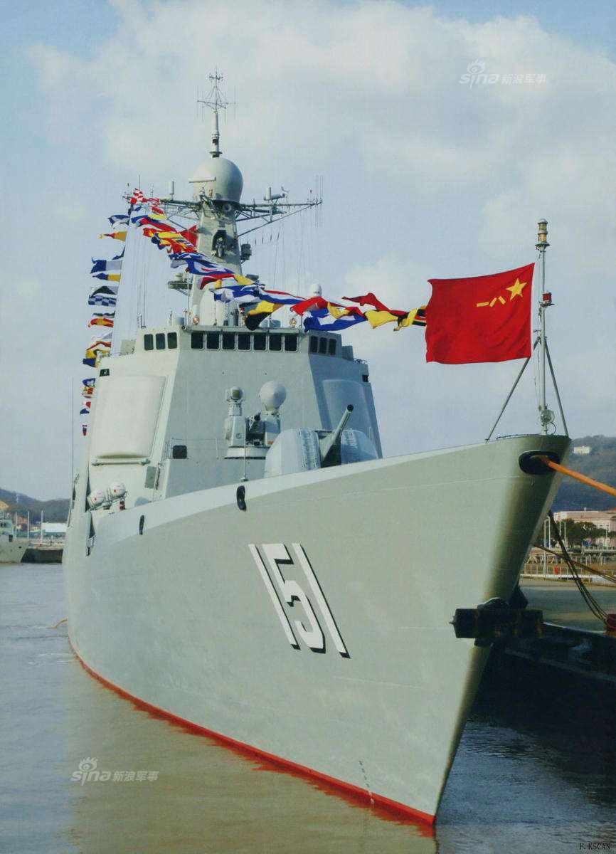 不是最强仍是好舰!完美俯拍中国052c驱逐舰