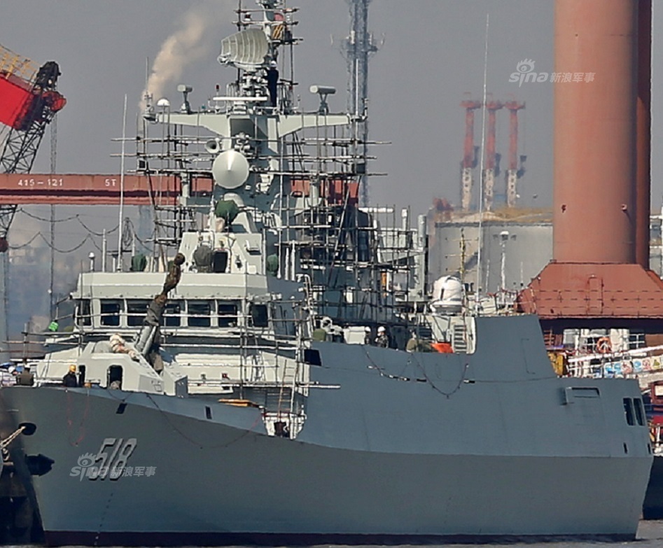 518我要发!中国最新一艘056轻护义乌舰刷舷号