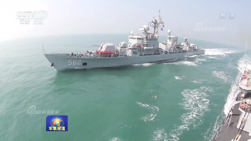 老兵不死!解放军053h1g护卫舰东海攻防演练