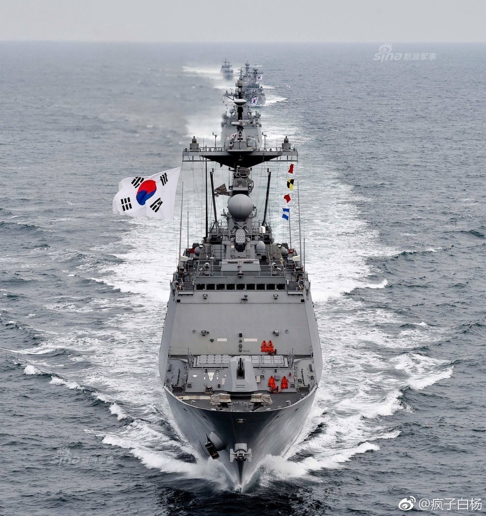 北海舰队足够收拾你们!韩国海军编队大秀实力