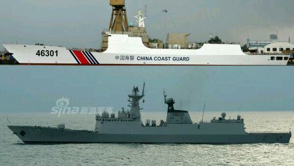 真成第二海军了!中国054版海警船装630近防炮