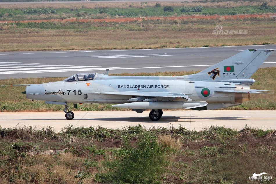 谁说七爷土?孟加拉空军歼7bg战斗机训练美照