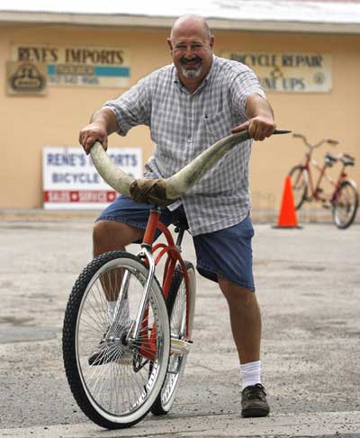 自行车长出牛角