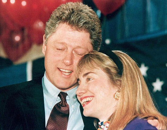据称克林顿夫妇入主白宫期间多次爆发激烈争吵。（图片来源：《每日邮报》） 