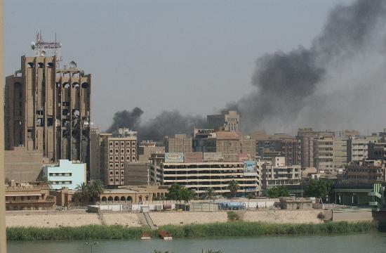 巴格达被轰炸前后图片