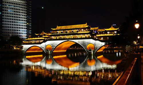 成都九眼桥夜景