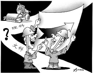 禹天建 绘 文理科分还是合