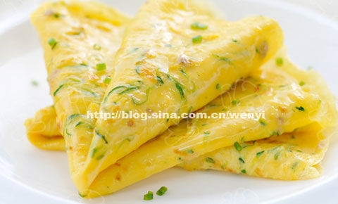 西葫芦菜圃蛋饼