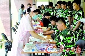 广东碧桂园职业学院新生入学体检。