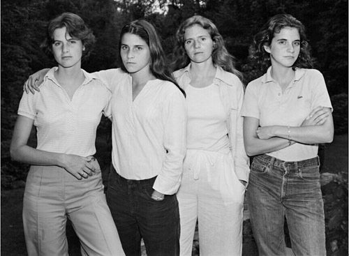 heather, mimi, bebe and laurie; bebe, of the penetrating gaze