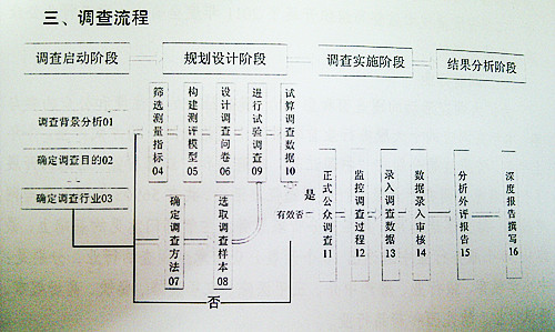　　<b>本次十大行业满意度调查流程</b>