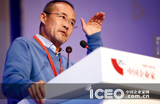 万科集团董事长王石(图片来源：中国企业家网 摄影：王卓)