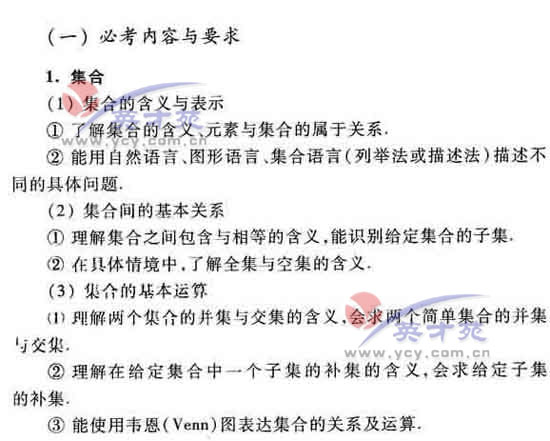 数学理高考大纲11