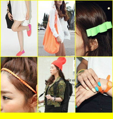 霓虹色着装