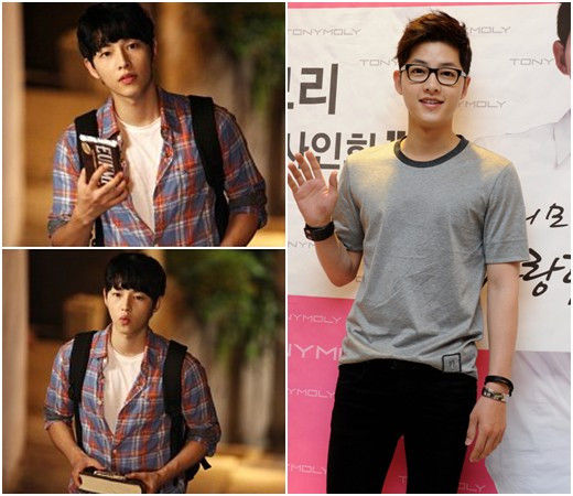 宋仲基一年间变化对比