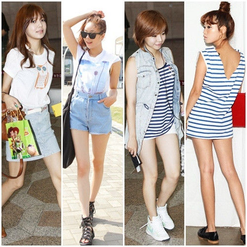 秀英(左一)、Sunny(右二)